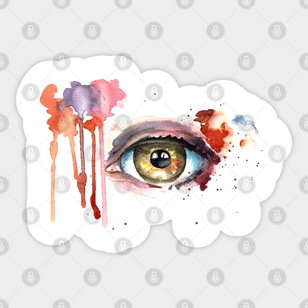 Abstract art eye Sticker by Ljuko